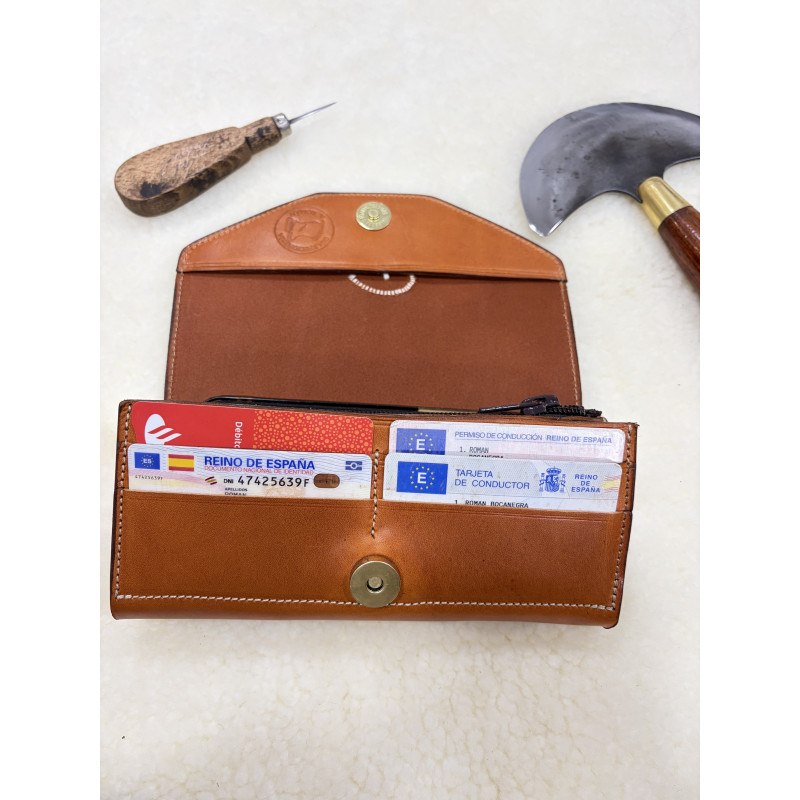 Cartera de Piel para Mujer Artesana | Guarnicionería A. Román