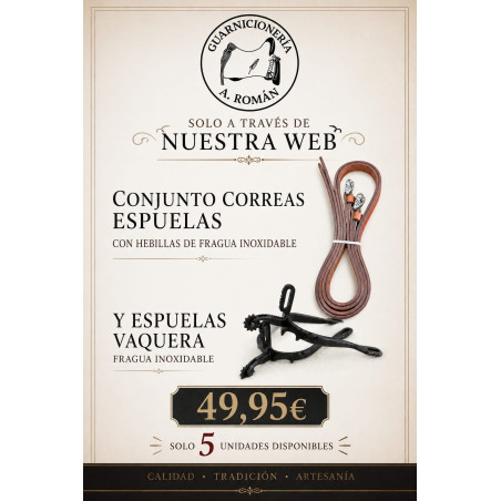 Espuelas Vaqueras De Fragua y Correas Guarnicioneria Alejandro Román