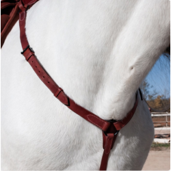 Pechopetral Vaquero de Cruz Kamell Regulable | Cuero