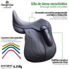 Silla de doma Omega Line monofaldón muslera con puentes intercambiables